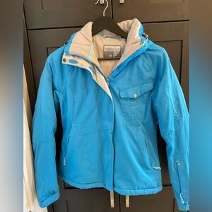 🩵❄️ Salomon Women’s Blue Ski Jacket Winter Snow Coat S Gorpcore Outdoor Gear